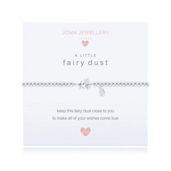 gold bracelet with engraved family name for sentimental gift-A Little Fairy Dust Bracelet C408