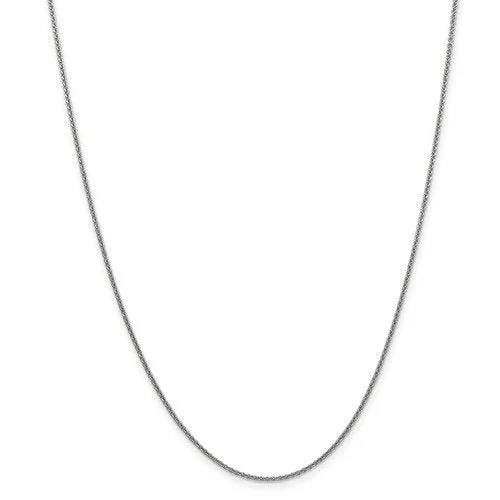 silver bar pendant necklace with initials -14KT GOLD 1.4MM CABLE CHAIN NECKLACE - 5 LENGTHS