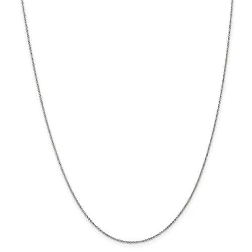 silver and pearl pendant necklace -14KT GOLD 0.9MM CABLE CHAIN NECKLACE - 4 LENGTHS