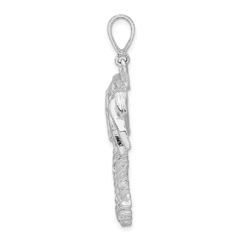 stylish pendant necklace with star -Diamond2Deal 925 Sterling Silver Palm Trees Pendant (L-44.4mm)