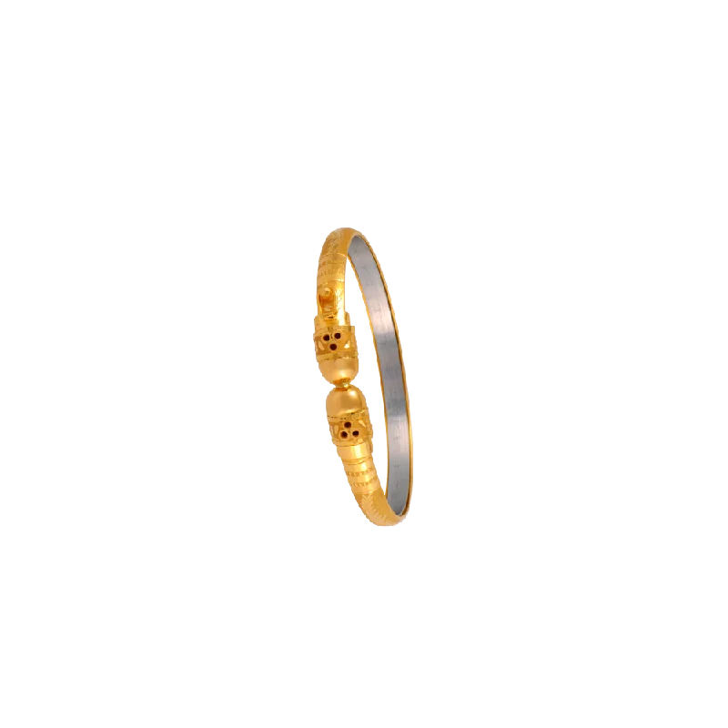 gold bracelet with engraved message for special moments-22KT (916) Yellow Gold  Bangles For Women