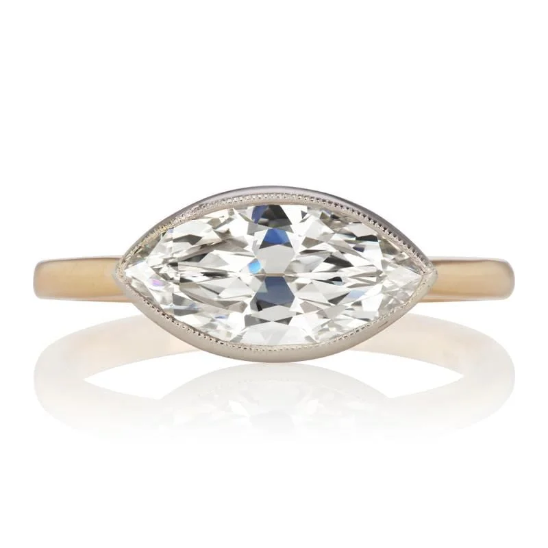 platinum rings with sapphires for engagement for men-Betty 1.53