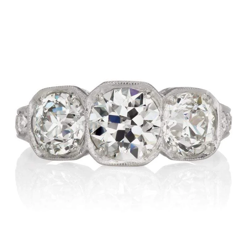 custom wedding rings for men with diamonds and sapphires-Celia