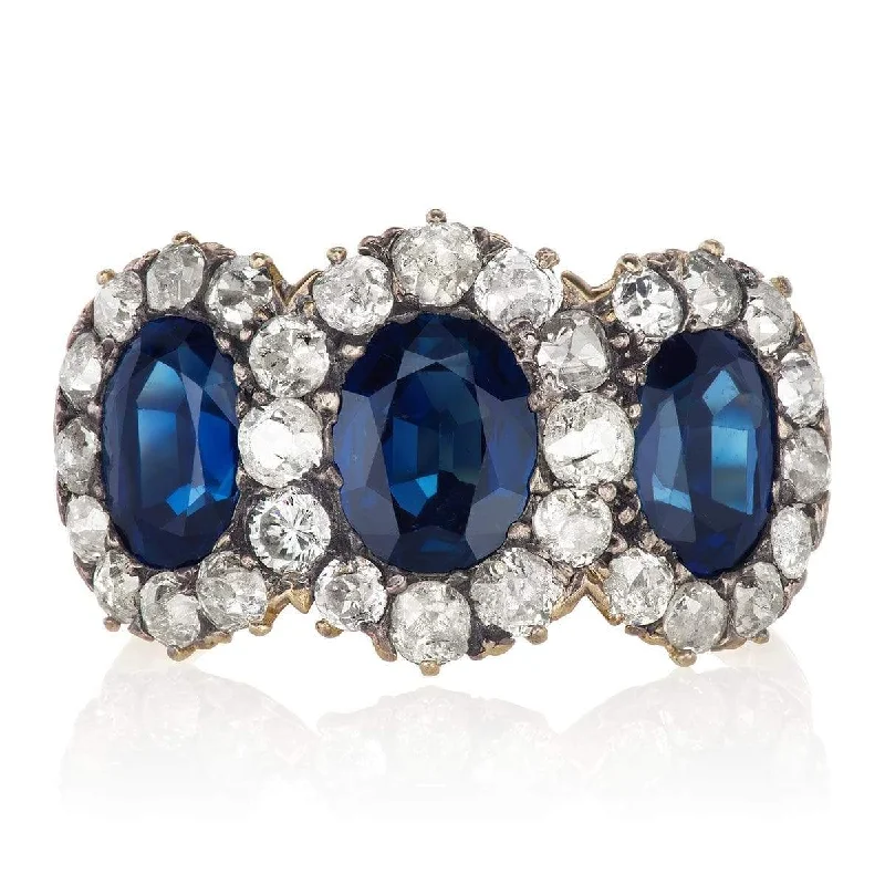 vintage engagement rings with diamonds and sapphires for men-Shirley