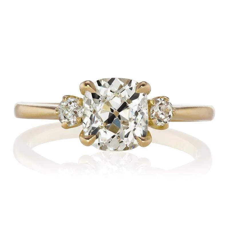 platinum engagement rings with diamonds and sapphires for men-Daffodil 1.51