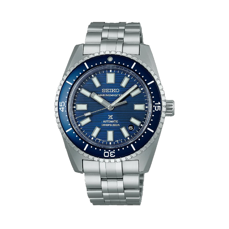 luxury smartwatches for men with activity and fitness tracking features -Seiko Prospex "Marinemaster" 1965 Heritage Men's 39.50mm Automatic Watch SJE119J