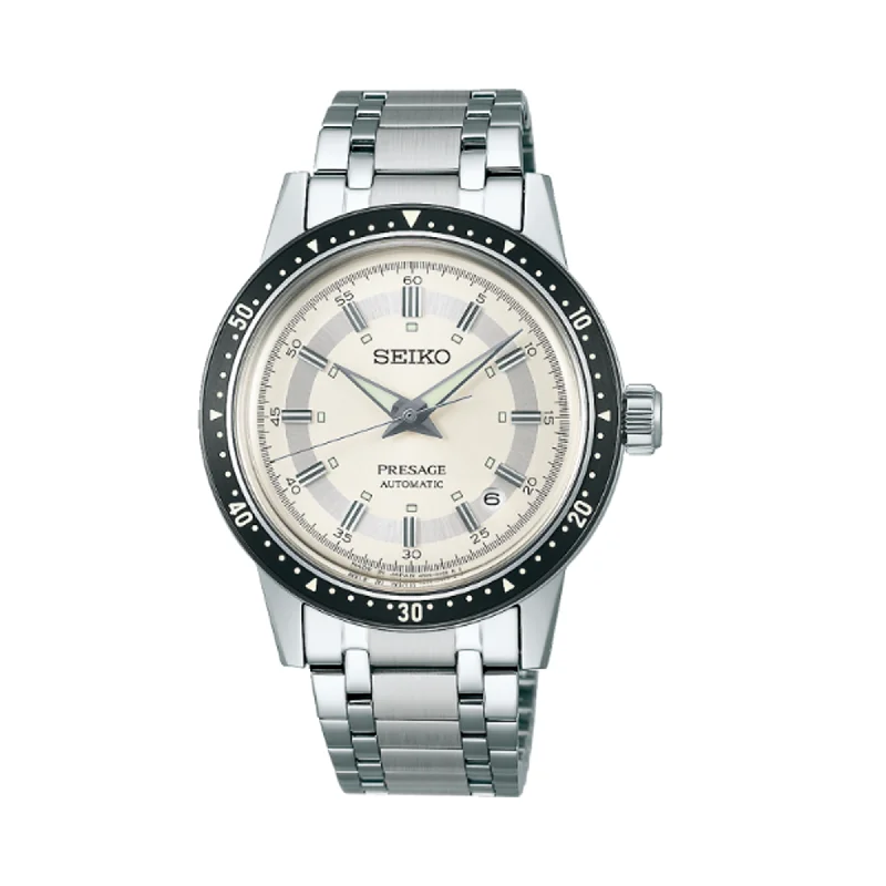 elegant women’s watches with diamond accents and stylish metal cases -Seiko Presage Style 60's Limited Edition Men's 39.50mm Stainless Steel Automatic Watch