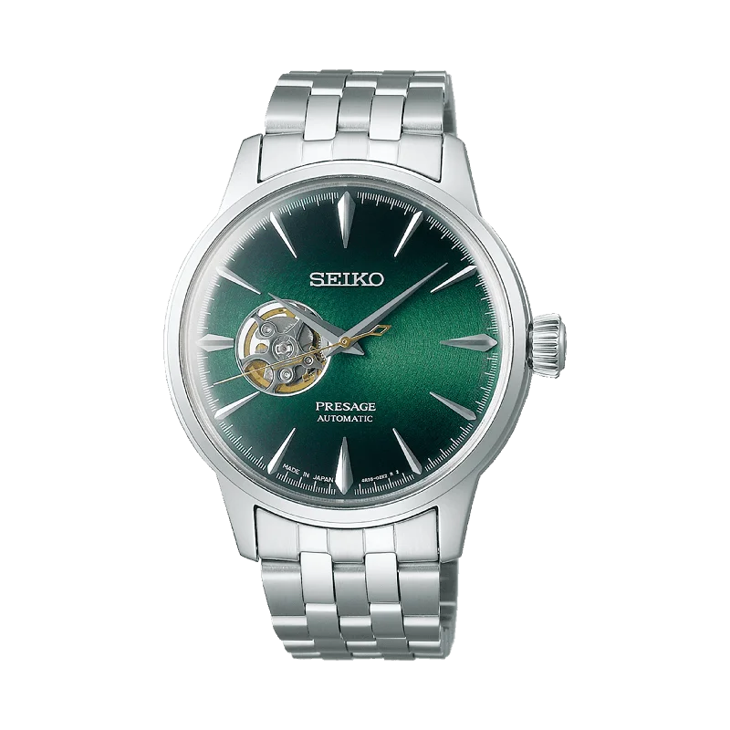 watches for women with elegant faces and interchangeable strap designs -Seiko Presage Men's 40.50mm Stainless Steel Automatic Watch