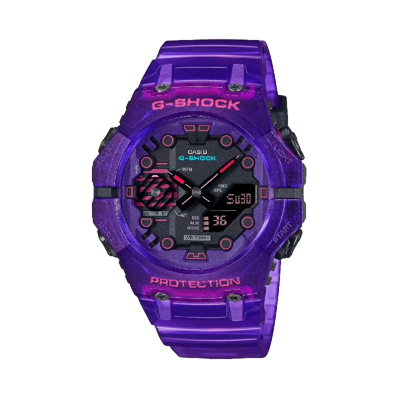 elegant smartwatches for women with built-in health tracking apps -Casio G-SHOCK Men's Bluetooth Chronograph Watch GAB001CBRS-6A