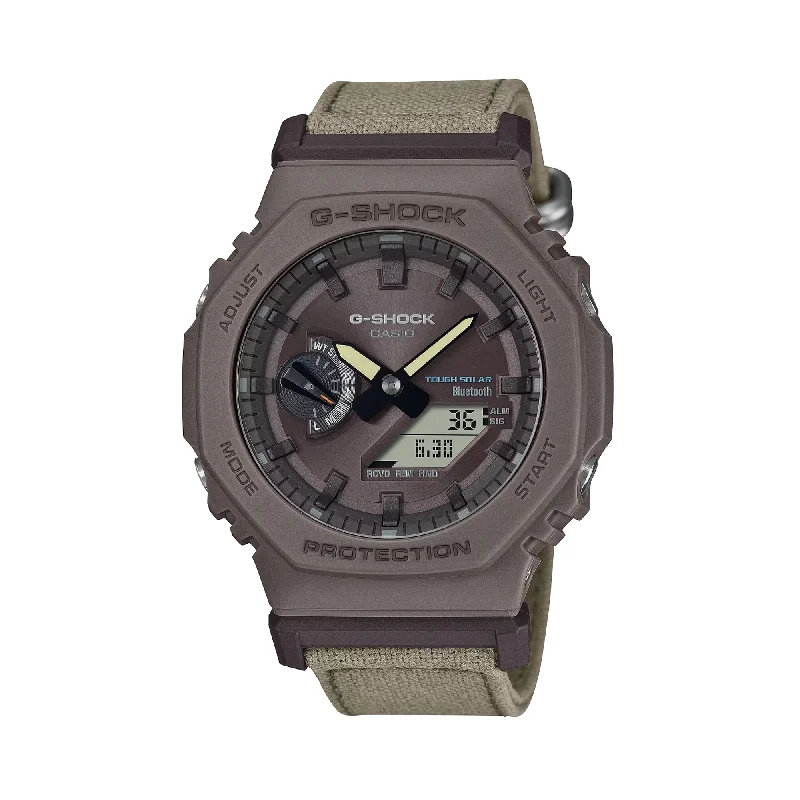 men’s watches with bold, modern designs and high-quality leather straps -Casio G-SHOCK Men's Solar Watch GAB2100CT-5A