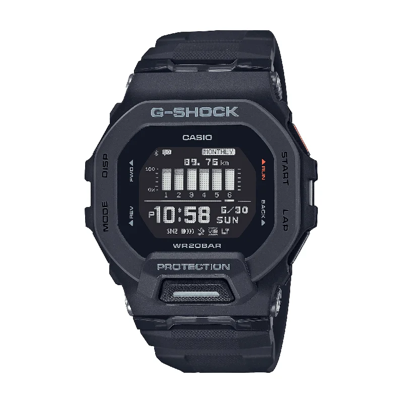 high-end men's watches with premium leather straps and automatic movements -Casio Men's G-SHOCK Resin Digital Sport Watch LCD GBD200-1