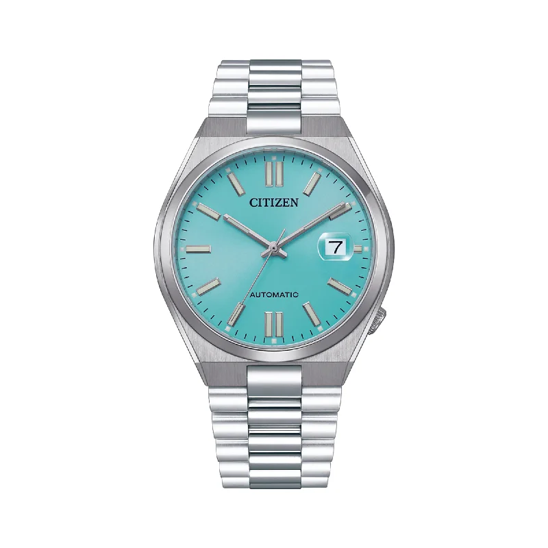 men's watches with traditional analog dials and modern technology -Citizen Men's Blue Automatic Watch NJ0151-88M