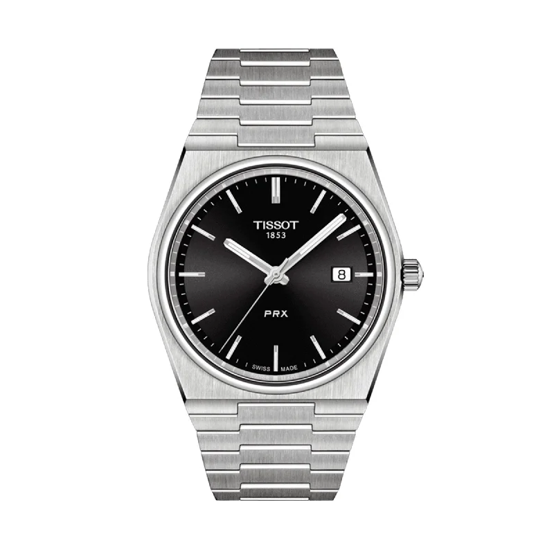 men’s watches with high-tech features and interchangeable straps -Tissot PRX Men's 40mm Stainless Steel Quartz Watch T137.410.11.051.00