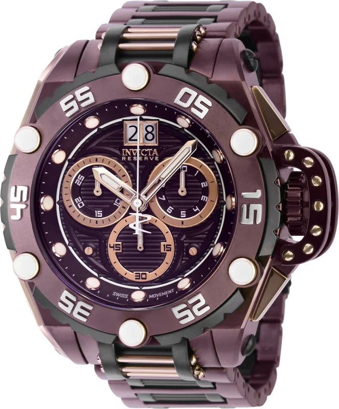 men’s watches with stylish chronograph functions and leather straps -Band For Flying Fox 38740