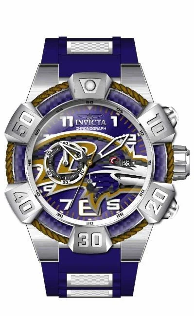 men's watches with classic designs and high-tech digital features -Band For Invicta NFL 35786