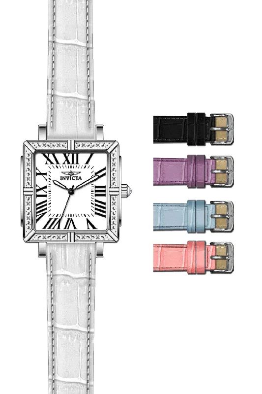 men's watches with vintage design and leather straps -Bands for Invicta Wildflower 12410