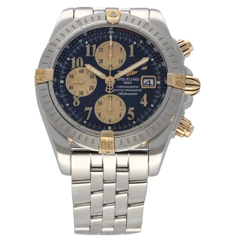 women's watches with crystal-encrusted bezels and elegant dials -Breitling Chronomat Evolution B13356 43mm Stainless Steel Watch