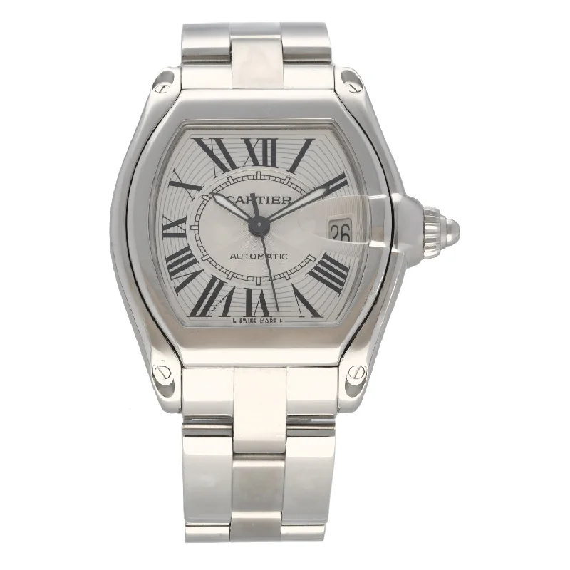 women’s watches with sophisticated designs and comfortable rubber bands -Cartier Roadster W62025V3 38mm Stainless Steel Watch