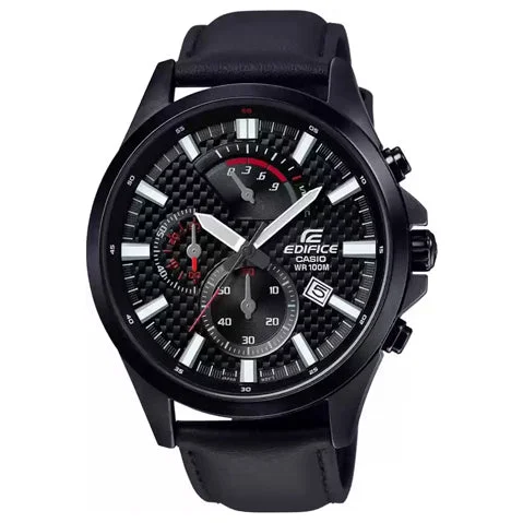 luxury smartwatches for men with activity and fitness tracking features -Edifice EFV-530BL-1AVUDF Analog Men