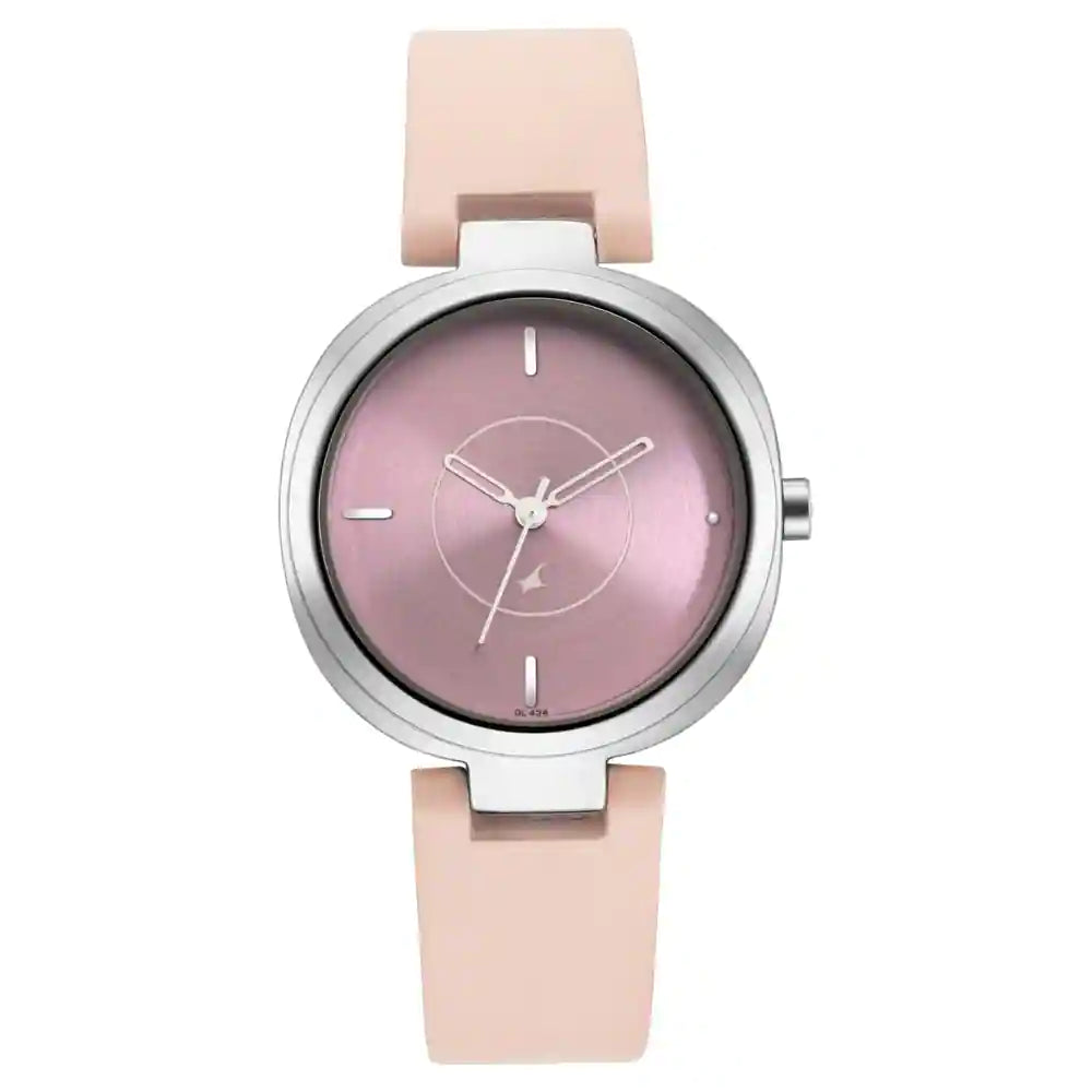 women's watches with high-end designs and customizable straps -Stunners Women Pink Leather