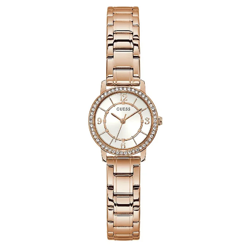 men’s watches with premium automatic movement and durable cases -Guess Melody White Dial Women 28mm