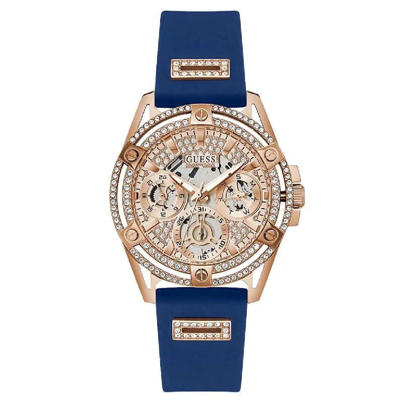 luxury watches for men with high-end metal bands and precise movements -Guess Queen Rose Gold Dial Women 40mm