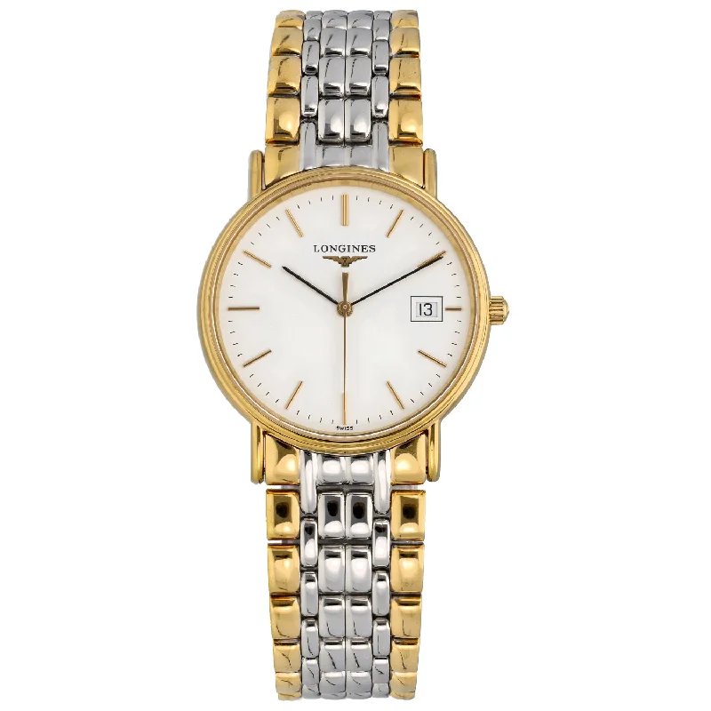 women’s watches with durable materials and modern designs -Longines Presence L4.720.2 33mm Bi-Colour Watch