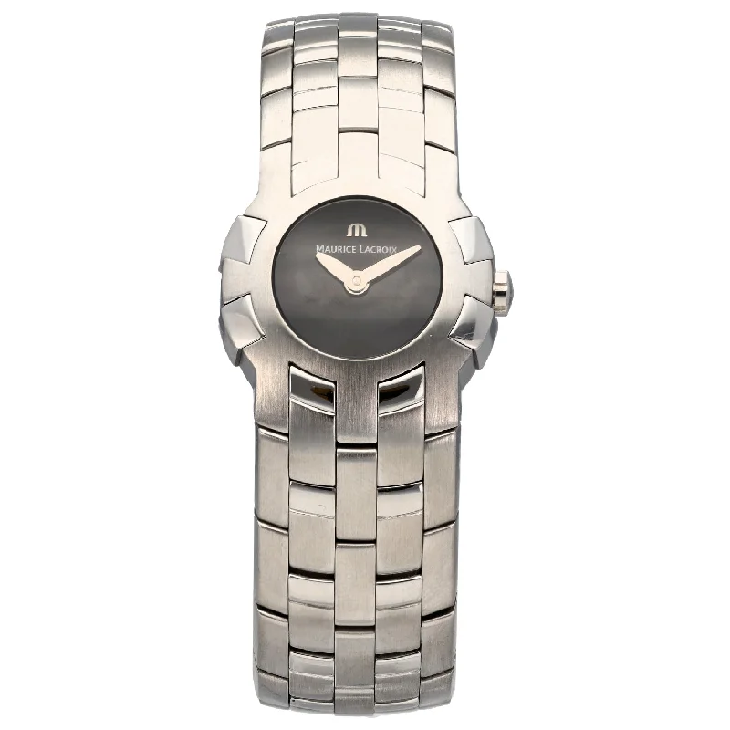 watches for women with slim, minimalist dials and stylish bands -Maurice Lacroix Intuition 59858 25mm Stainless Steel Watch