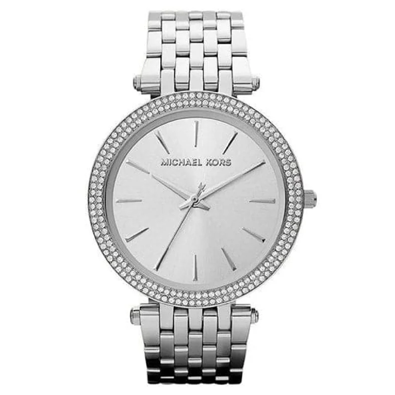 smartwatches for men with built-in fitness apps and message notifications -Michael Kors Darci Silver Dial Women 39mm