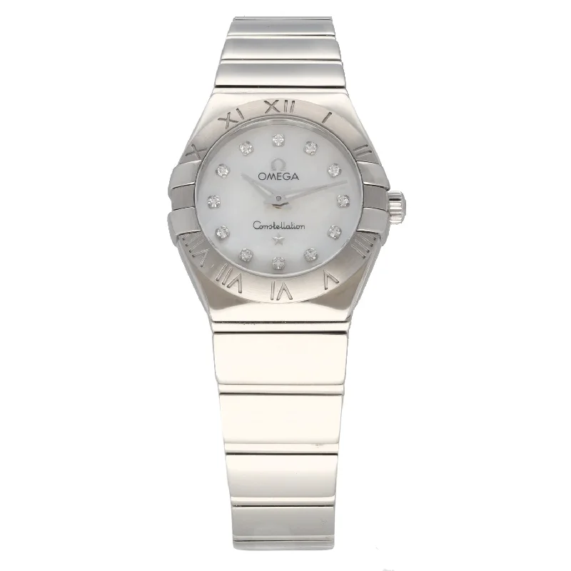 men’s watches with intricate dial designs and automatic movements -Omega Constellation 123.10.24.60.55.002 24mm Stainless Steel Watch