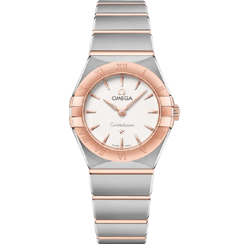 smartwatches for women with built-in health apps and activity tracking -Omega Constellation Quartzsilver Dial Women 25MM