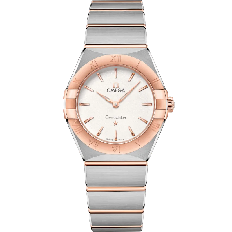 sport watches for men with robust construction and activity tracking -Omega Constellation Quartzsilver Dial Women 28MM