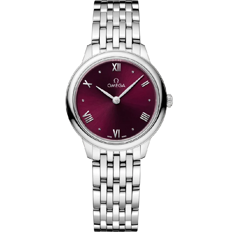 luxury watches for men with hand-crafted details and innovative designs -Omega De Ville Prestige Quartzred Dial Women 27.5MM