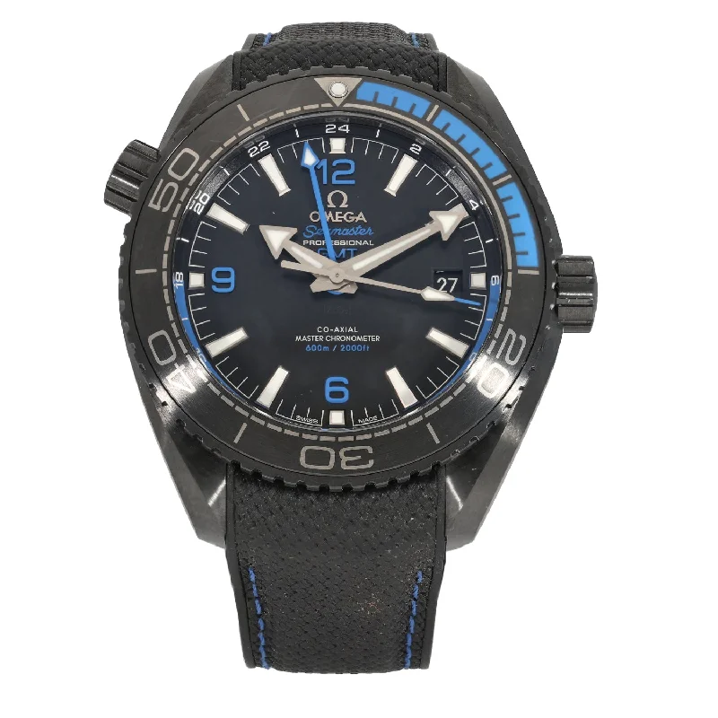 smartwatches for men with built-in fitness apps and message notifications -Omega Planet Ocean 43mm Ceramic Watch