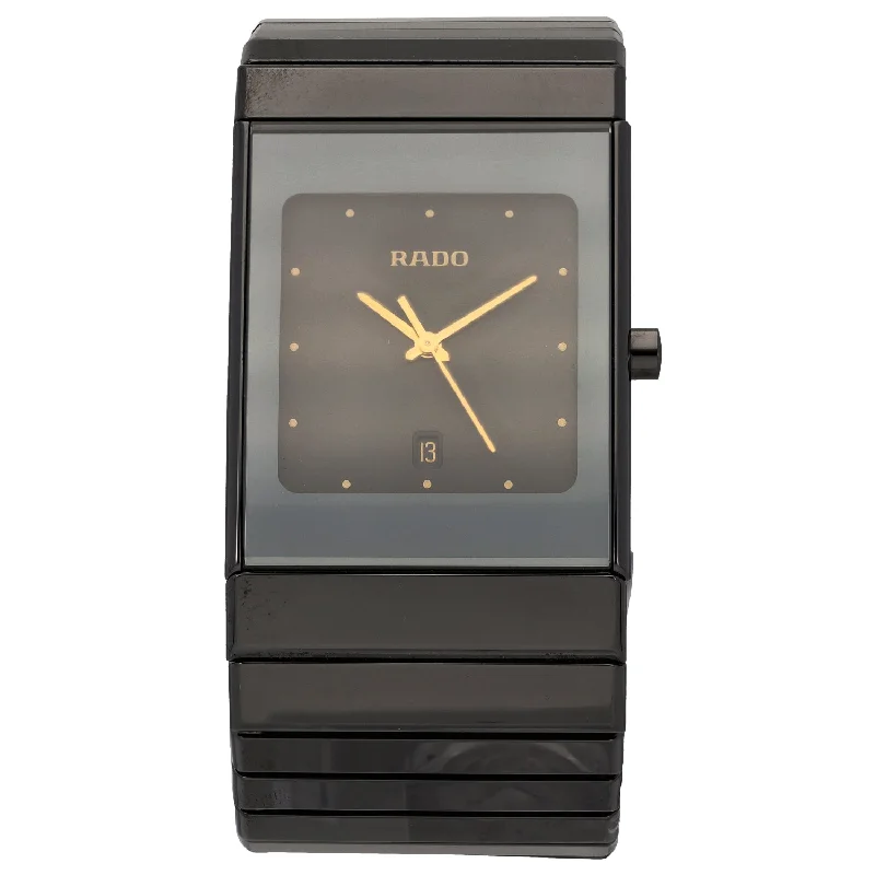 watches for women with large, bold faces and metal cases -Rado Diastar 152.0347.3 27mm Ceramic Watch