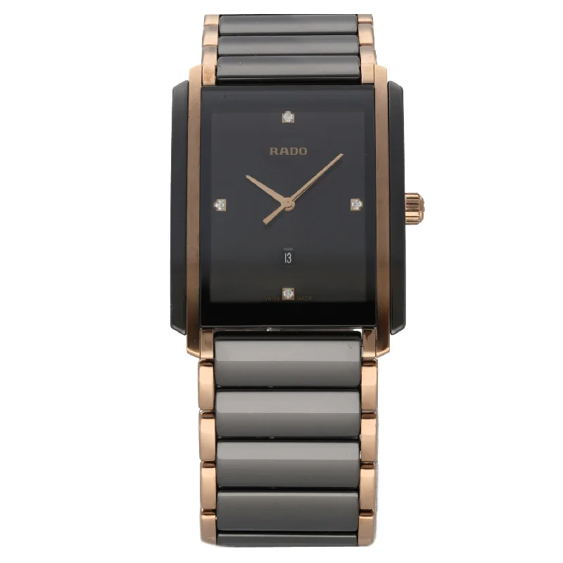 elegant watches for women with rose gold accents and minimalist dials -Rado Integral 212.0207.3 31mm Bi-Colour Watch