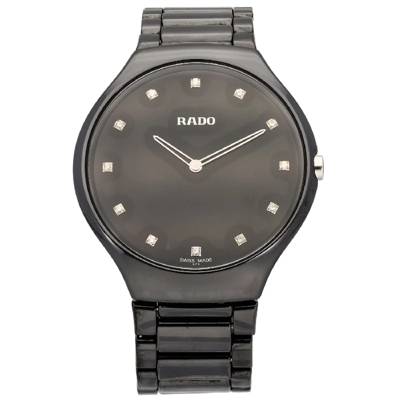 luxury watches for men with bold, statement-making designs -Rado True 140.0741.3 38mm Ceramic Watch