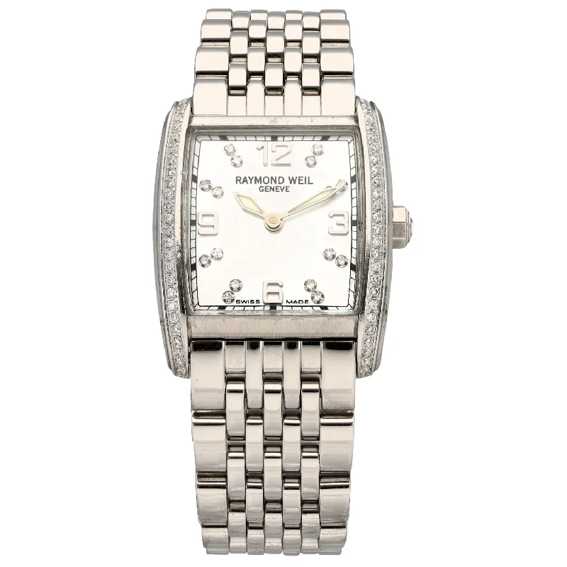 luxury watches for women with rose gold accents and diamond markers -Raymond Weil Don Giovanni 5976 23mm Stainless Steel Watch