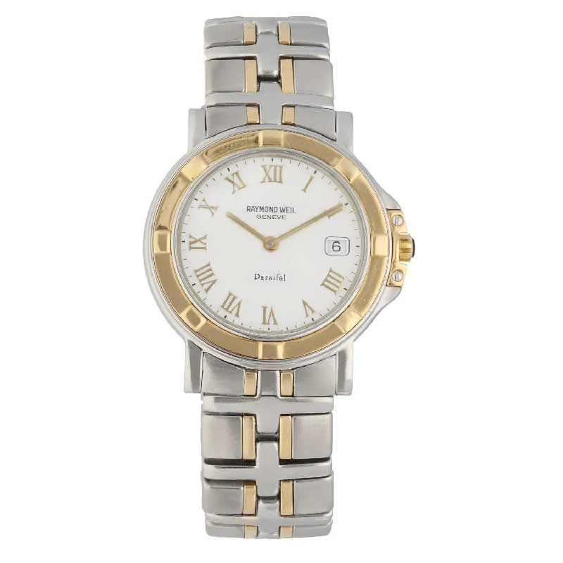 women's watches with stylish faces and adjustable leather bands -Raymond Weil Parsifal 9530 35mm Bi-Colour Watch