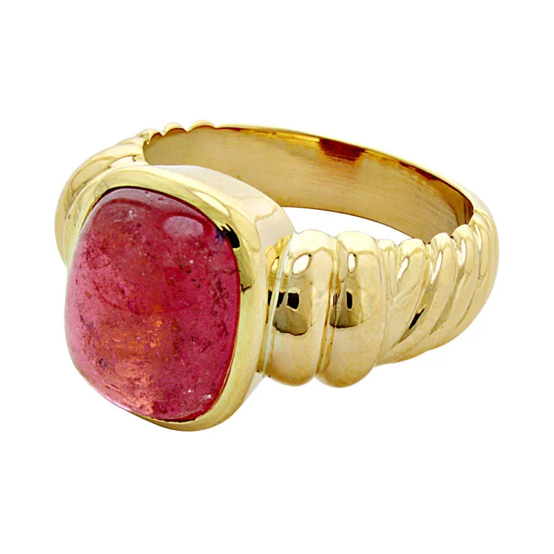 women’s custom rings with diamonds and rubies-Ring-Rubellite