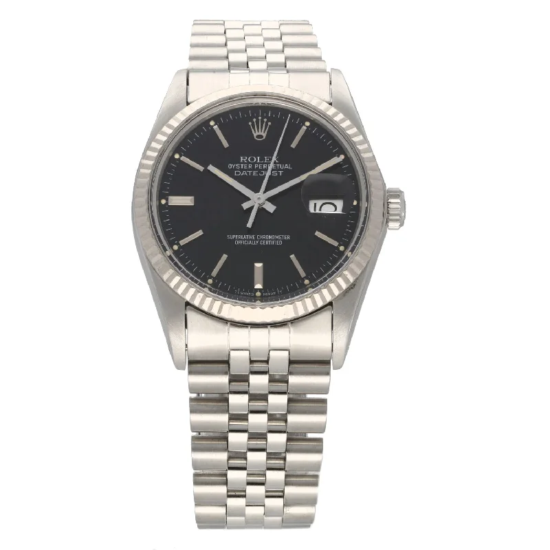 luxury watches for men with polished stainless steel and intricate detailing -Rolex Datejust 16014 36mm Stainless Steel Watch