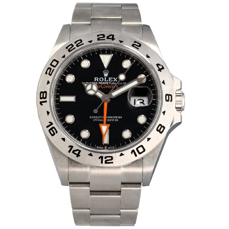 men’s watches with premium automatic movement and durable cases -Rolex Explorer II 226570 42mm Stainless Steel Mens Watch