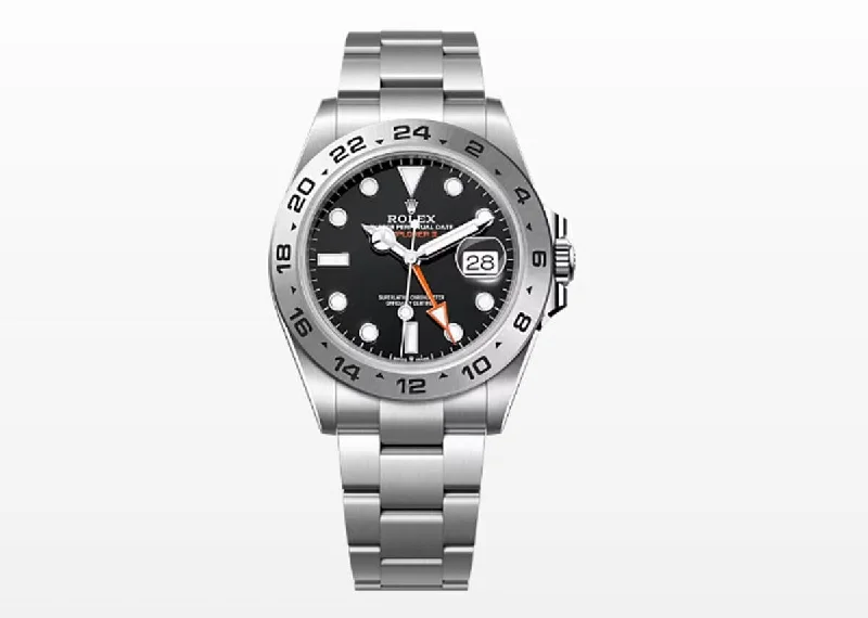 men's watches with minimalist design and advanced movement features -Rolex Perpetual Explorer II 42mm 226570 Oystersteel Black Dial