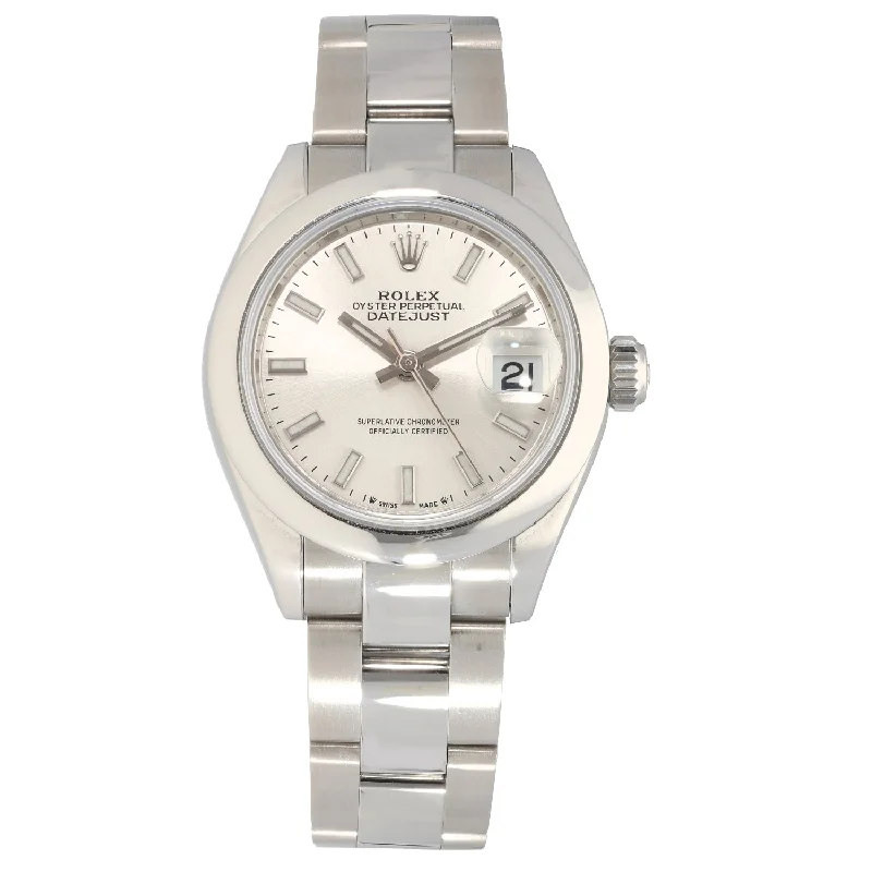 women's watches with slim profiles and bright, colorful designs -Rolex Lady Datejust 279160 28mm Stainless Steel Watch