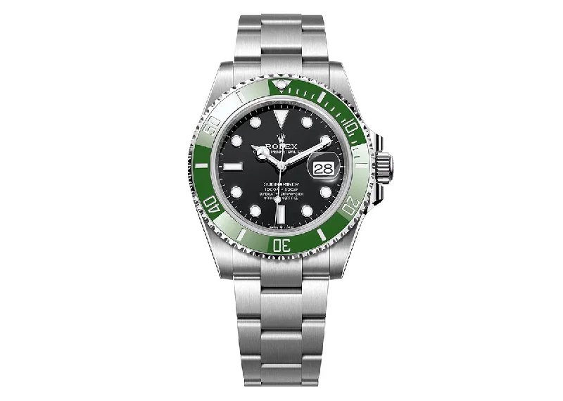 men's watches with adjustable metal bands and unique dial designs -Rolex Submariner Date 41mm 126610 MKII Oystersteel Black Dial