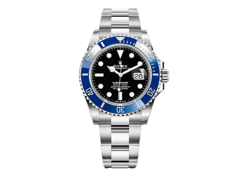 luxury watches for men with premium leather straps and polished finishes -Rolex Submariner Date 41mm 126619LB White Gold Oyster Black Dial