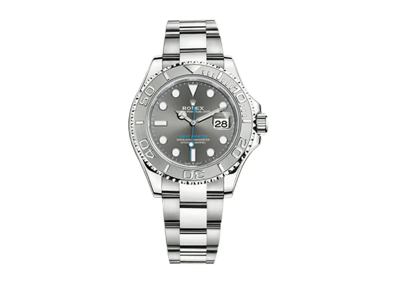 women's watches with crystal-encrusted bezels and elegant dials -Rolex Yacht-Master 40mm 126622 Oystersteel Slate Dial