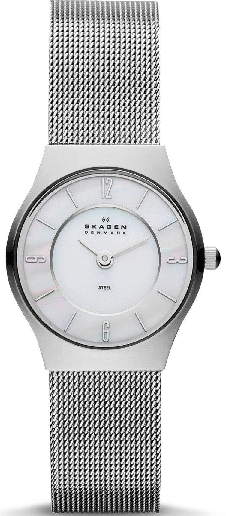 stylish digital watches for men with advanced tracking features -Skagen Analog Mother of Pearl Dial Women's Watch-233XSSS