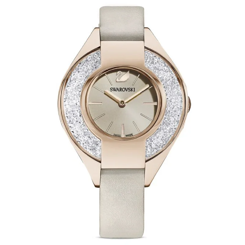 men's watches with automatic movement and classic design -Swarovski Crystalline Sporty Grey Dial Women 35mm