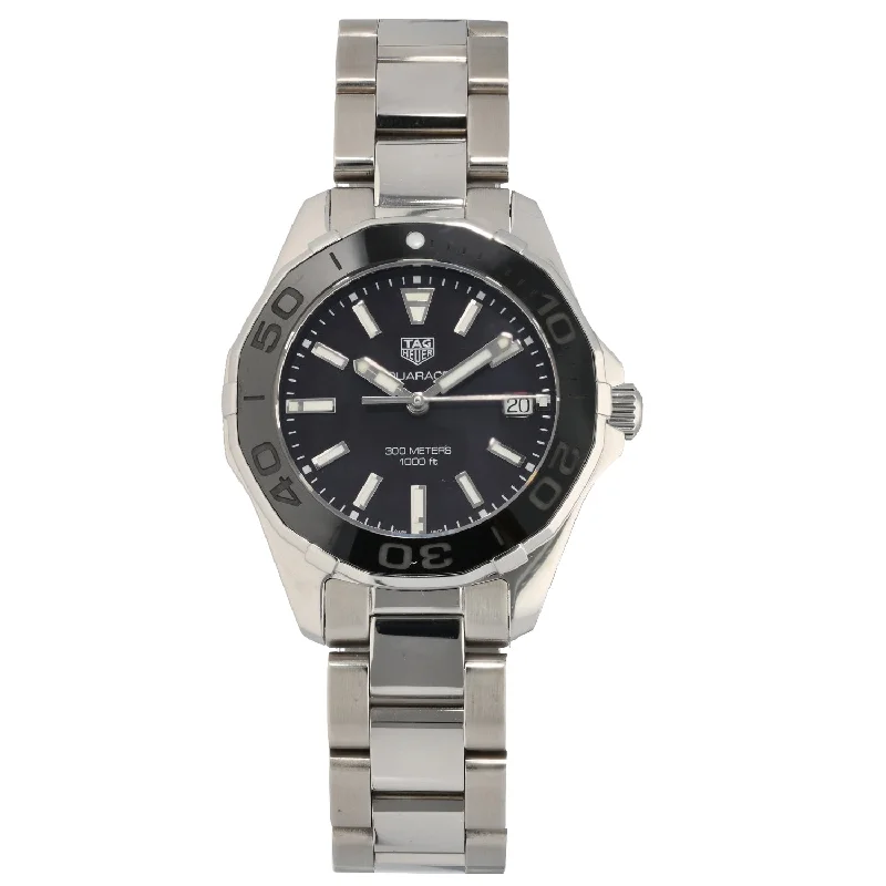 men's watches with automatic movement and modern features -Tag Heuer Aquaracer WAY131K 35mm Stainless Steel Watch